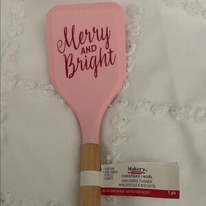 Pink Merry and Bright Spatula